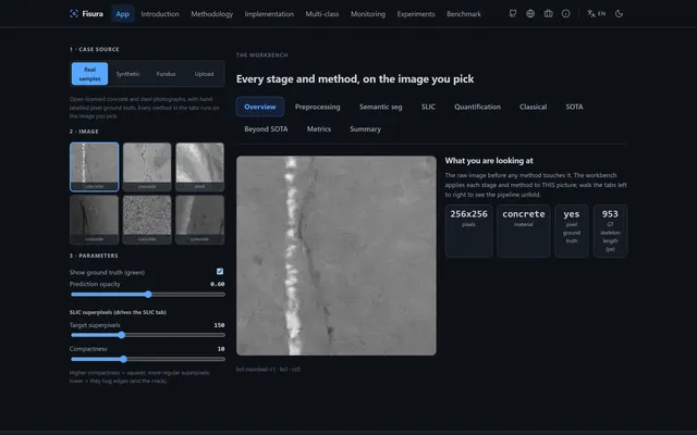 Fisura — Materials-Damage Vision Lab (Crack Detection to Engineering Units)